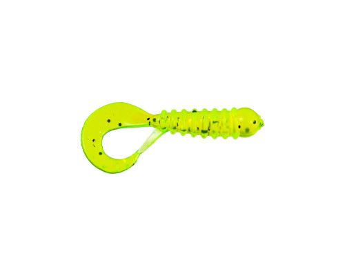 Приманка ZUB-TWIST-NANO  30мм(1,2")-15шт, (цвет 310) желтый с блестками