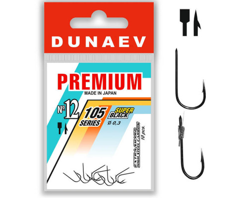 Крючок Dunaev Premium 105 #12 (упак. 10 шт)