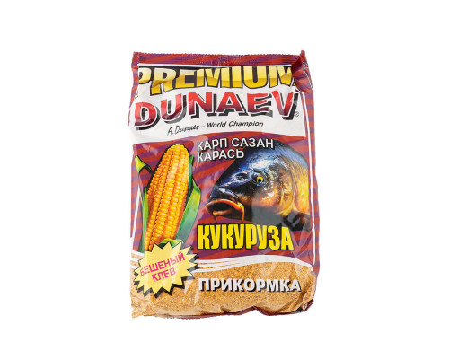 Прикормка "DUNAEV-PREMIUM" 1кг Карп-Сазан Кукуруза