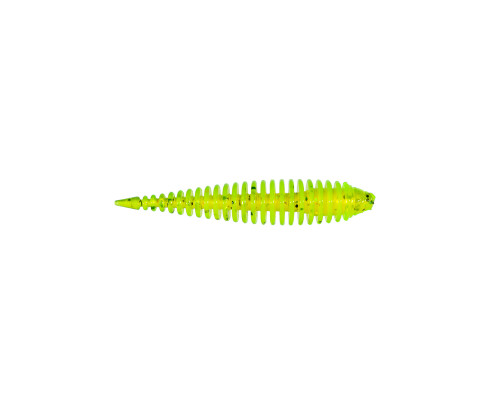 Приманка ZUB-MAGGOT SLIM 40мм(1,5")-12шт, (цвет 310) желтый с блестками