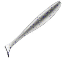 Приманка ZUB-IZI  86мм(3,4")-5шт, (цвет 501) серый с блестками
