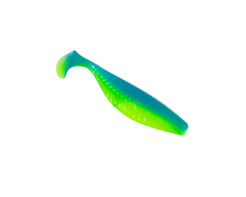 Приманка ZUB-PROVOCATOR 145мм(5,7")-5шт, (цвет 020) синий верх - желтый низ