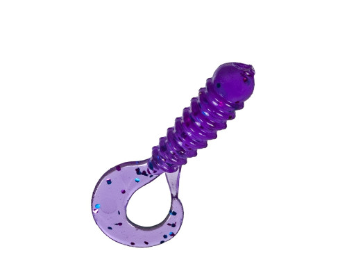 Приманка ZUB-TWIST-NANO  30мм(1,2")-15шт, (цвет 130) маджента с блестками