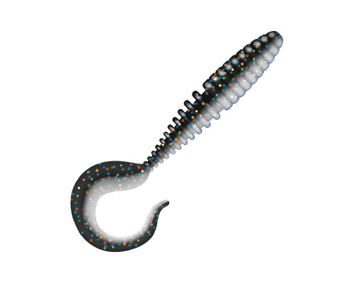 Приманка ZUB-TWIST 150мм(5.9")-4шт, (цвет 030) черный верх-натурал низ