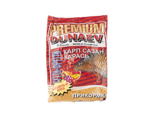 Прикормка "DUNAEV-PREMIUM" 1кг Карп-Сазан Тутти-Фрутти