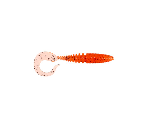 Приманка ZUB-TWIST  90мм(3,5")-5шт, (цвет 250) морковный с блестками