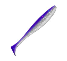Приманка ZUB-IZI 185мм(7,3")-3шт, (цвет 036) фиолетовый верх - натурал низ