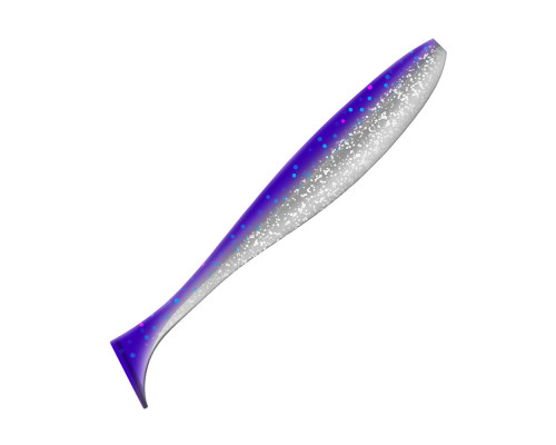 Приманка ZUB-IZI 185мм(7,3")-3шт, (цвет 036) фиолетовый верх - натурал низ