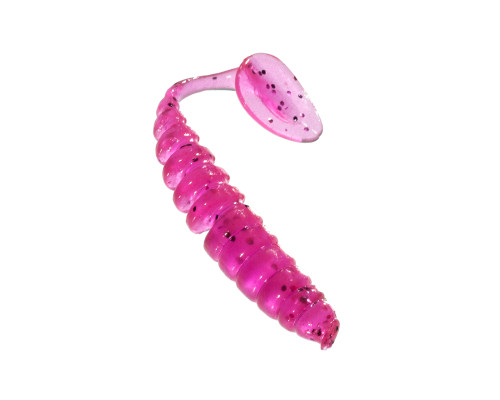 Приманка ZUB-SHAD  75мм(3")-6шт, (цвет 610) фиолетовый с блестками