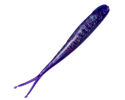Приманка ZUB-HORDA SLAG 144мм(5,6")-4шт, (цвет 610) фиолетовый с блестками