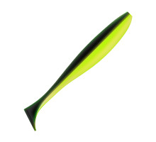 Приманка ZUB-IZI 125мм(4,8")-5шт, (цвет 033) черный верх - желтый низ