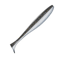 Приманка ZUB-IZI 140мм(5,5")-5шт, (цвет 030) черный верх - натурал низ