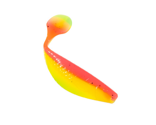 Приманка ZUB-PROVOCATOR 123мм(4,8")-5шт, (цвет 023) розовый верх-желтый низ