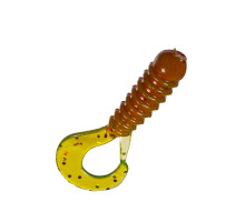 Приманка ZUB-TWIST-NANO  30мм(1,2")-15шт, (цвет 911) машинное масло с блестками