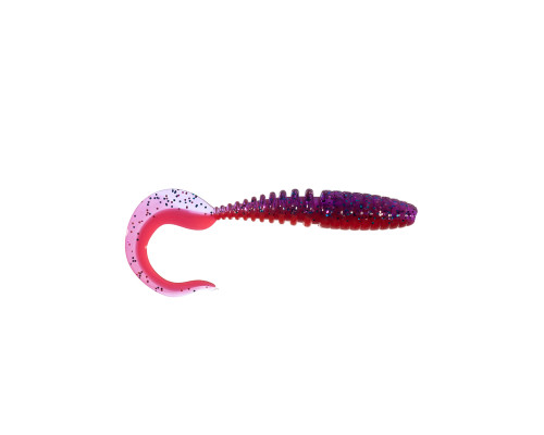 Приманка ZUB-TWIST  90мм(3,5")-5шт, (цвет 021) фиолетовый верх-красный низ
