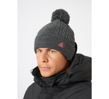Шапка мужская Alaskan Knitted тёмно-серый
