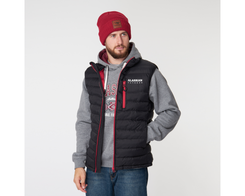 Жилет Alaskan Juneau Vest Black XL утепленный стеганый черный /красный