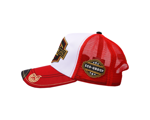 Кепка Maximus Mesh с сеткой,белый/красный (MCM)