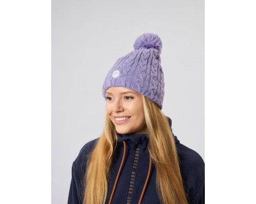 Шапка женская Alaskan Knitted сиреневый
