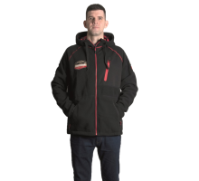 Куртка флисовая Alaskan BlackWater X черная XXXL с капюшоном