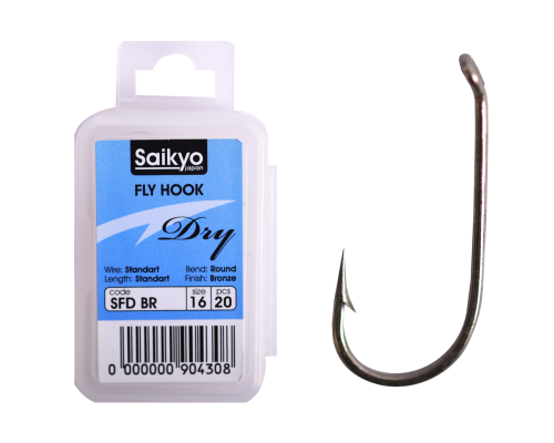 Крючки Saikyo KH-71451 Dry Fly BR №16 (20шт)