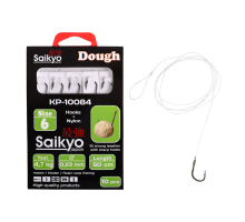 Крючки Saikyo KP-10084 Dough BN №6 (10шт) c повод.