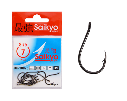 Крючки Saikyo KH-10026 Chinu Ring BN №7 (10шт)