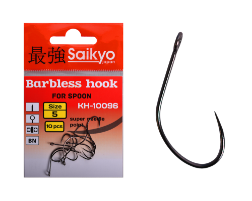 Крючки Saikyo KH-10096 Barbless BN №5 (10 шт)