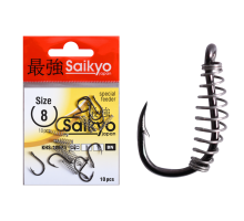 Крючки Saikyo KHS-10085 с пруж. №8L (10 шт)