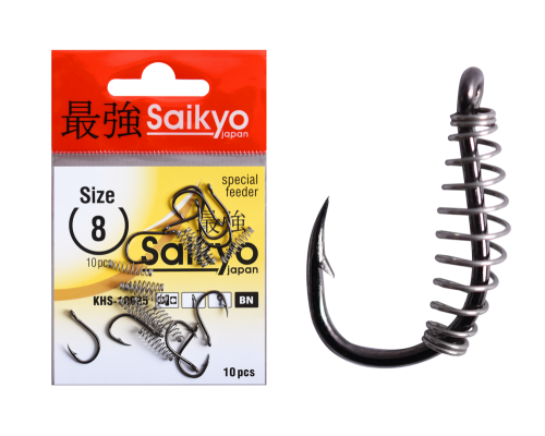 Крючки Saikyo KHS-10085 с пруж. №8L (10 шт)