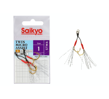 Крючки Saikyo STMA TWIN MICRO ASSIST №1 (2 пары)