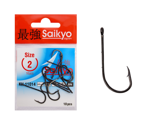 Крючки Saikyo KH-11014 Bait Holder BN № 2 (10шт)