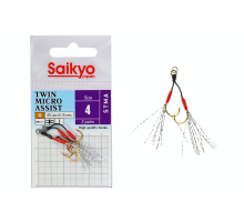Крючки Saikyo STMA TWIN MICRO ASSIST №4 (2 пары)