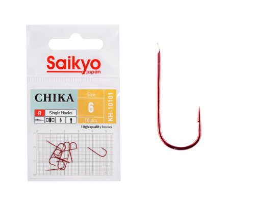 Крючки Saikyo KH-10101 R CHIKA №6 (10 шт.)