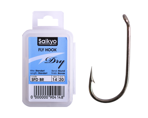 Крючки Saikyo KH-71451 Dry Fly BR №14 (20шт)