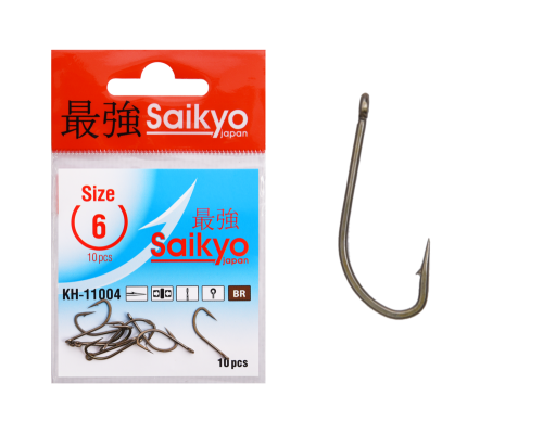 Крючки Saikyo KH-11004 Crystal BR № 6 (10шт)