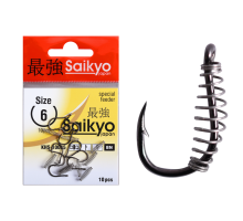 Крючки Saikyo KHS-10085 с пруж. №6M (10 шт)