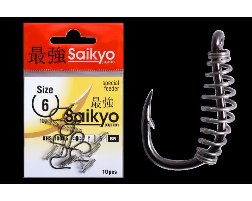 Крючки Saikyo KHS-10085 с пруж. №6M (10 шт)