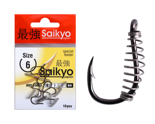Крючки Saikyo KHS-10085 с пруж. №6M (10 шт)