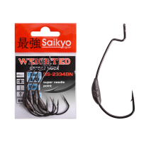 Крючки Saikyo BS-2334 Weighted BN №4/0 (5 шт)