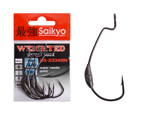 Крючки Saikyo BS-2334 Weighted BN №4/0 (5 шт)