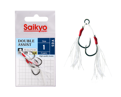 Крючки Saikyo DOUBLE ASSIST SDA №1 (2 пары)