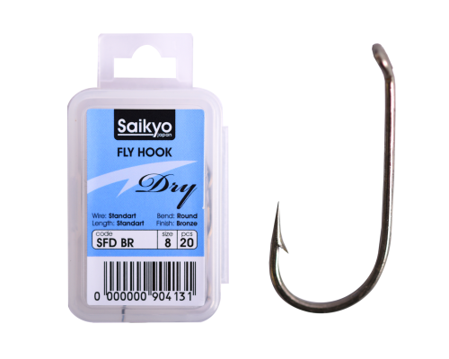Крючки Saikyo KH-71451 Dry Fly BR №08 (20шт)