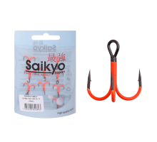 Крючки Saikyo тройн.7001 OR № 8 (10шт)
