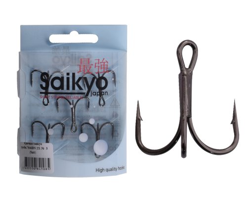 Крючки Saikyo тройн.7046BN 2X № 3 (5шт)