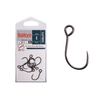 Крючки Saikyo SSBL075-BN IN-LINE EYE BARBLESS №1 (8 шт.)