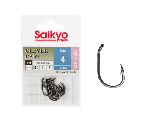 Крючки Saikyo KH-10098 Clever Carp BN №4 (10 шт.)