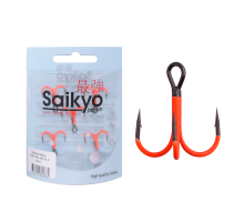 Крючки Saikyo тройн.7001 OR № 4 (5шт)