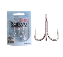 Крючки Saikyo тройн.7056TN 3X №1/0 (5шт)