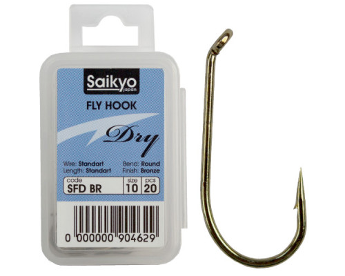 Крючки Saikyo KH-71451 Dry Fly BR №12 (20шт)
